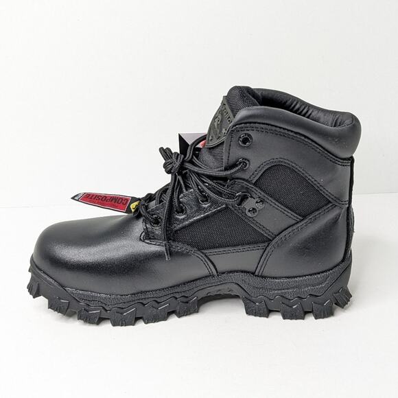 Rocky Alpha Force Composite Toe Work Boots, Black, Men\'s 6 Wide main image 8
